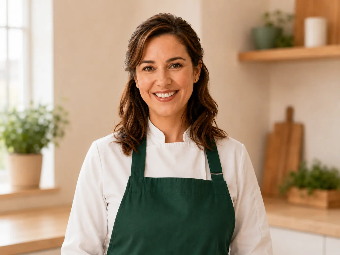 Foto de Eliza Alves, creadora de las 65 sopitas, en la cocina