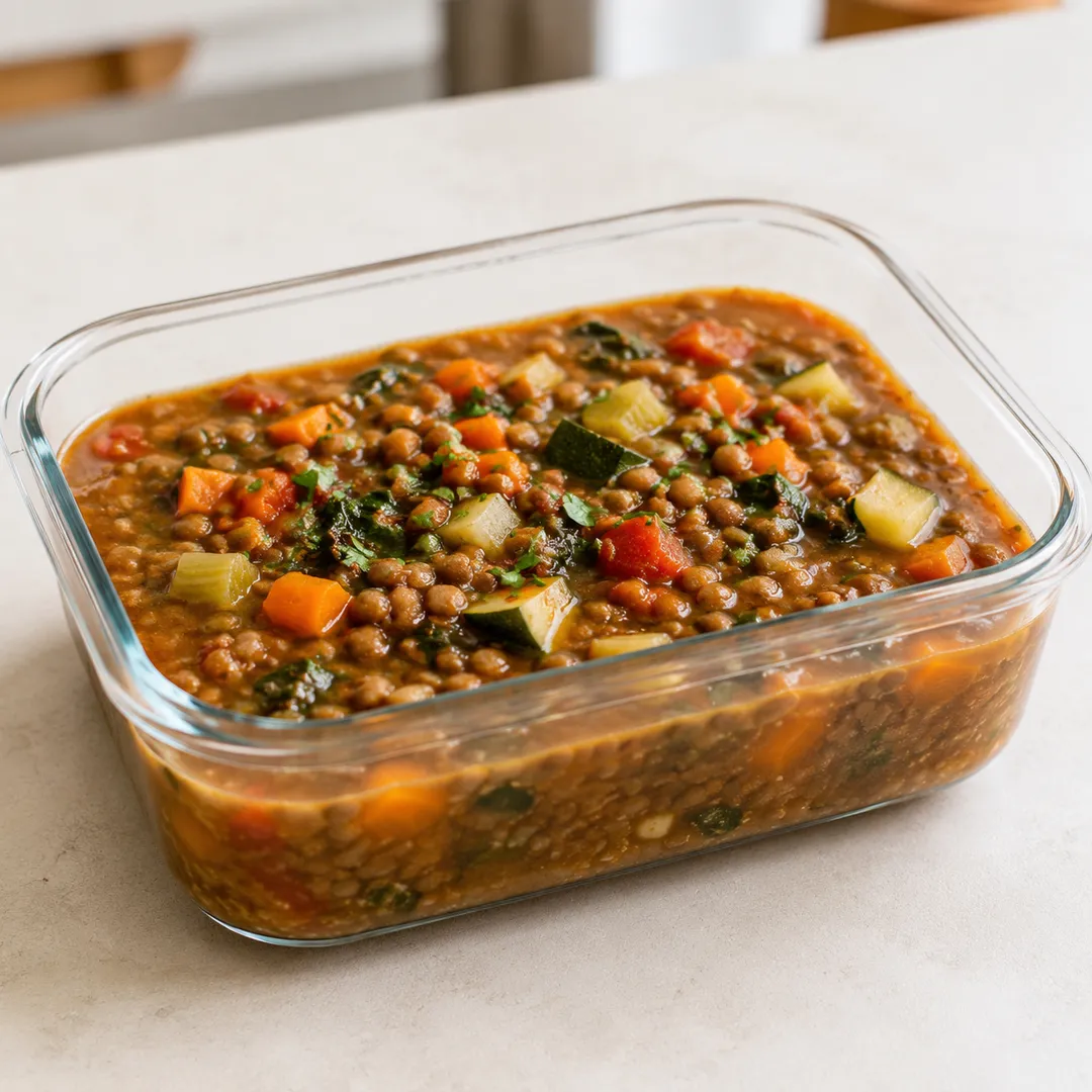 Foto de la sopita Sopa de Lentejas con Vegetales